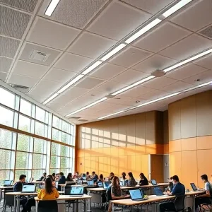 Модульные учебные классы с адаптивной освещённостью и шумопоглощением